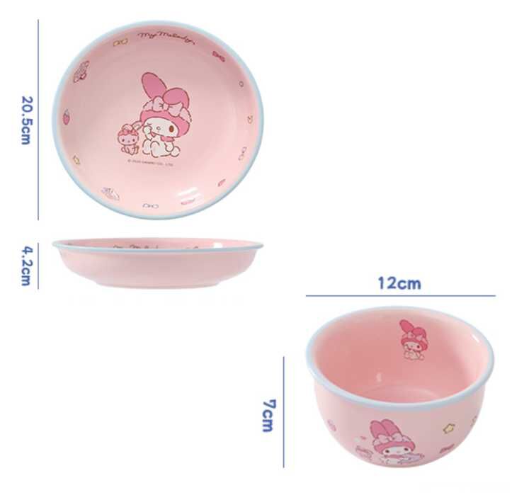 MY MELODY Sanrio | kitchen ceramic set( cup spoon bowl)