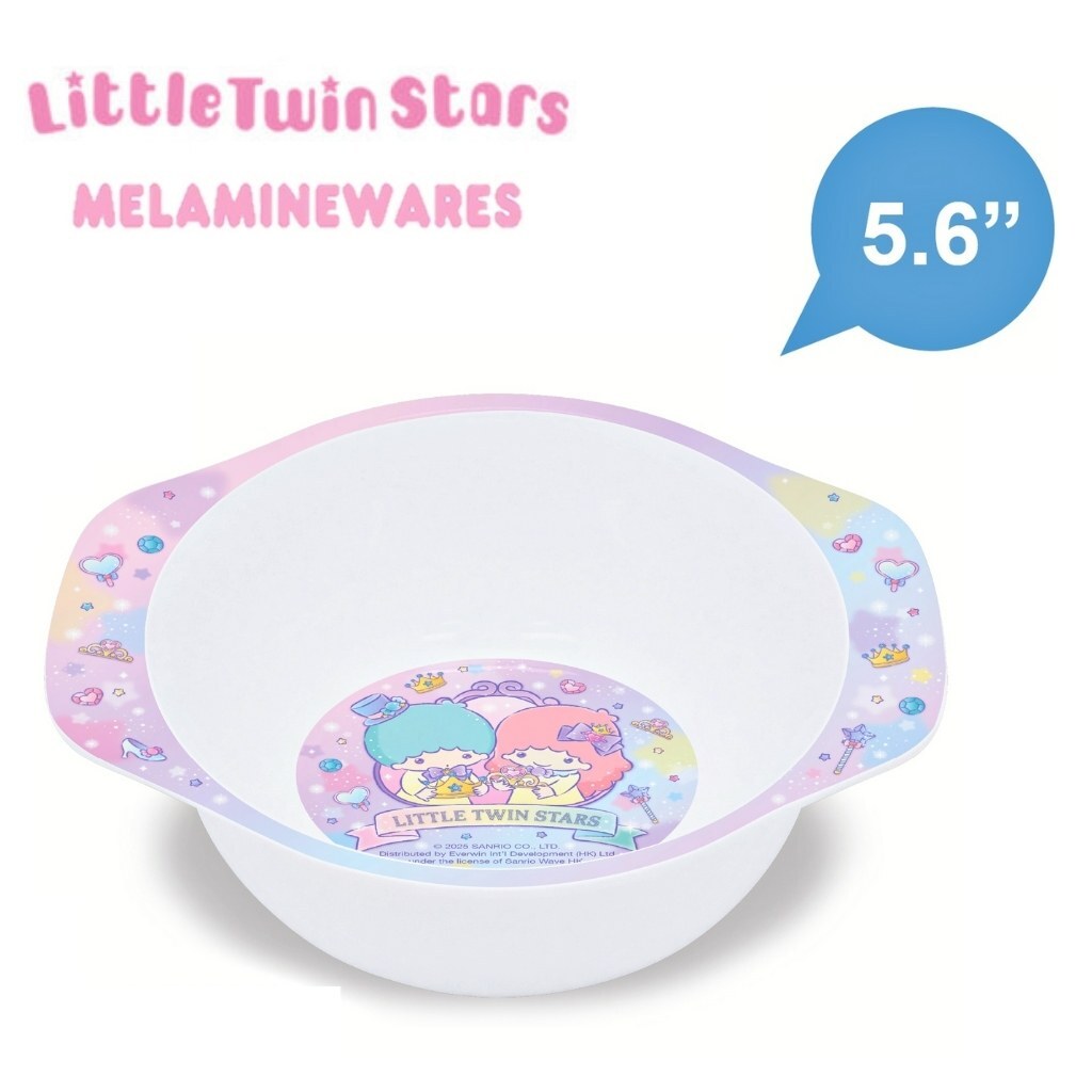 Little Twin Stars Sanrio Melamine 5.6 soup bowl with handles