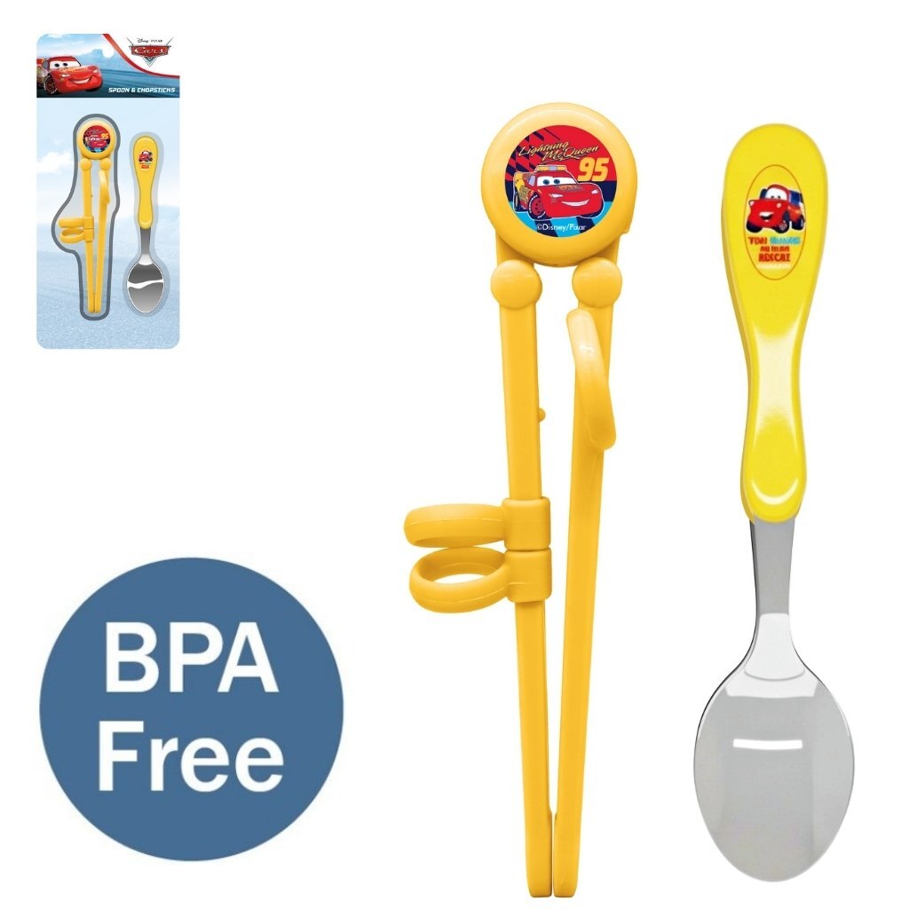 Disney Cars Learning cutlery Set(chopstick ,spoon)