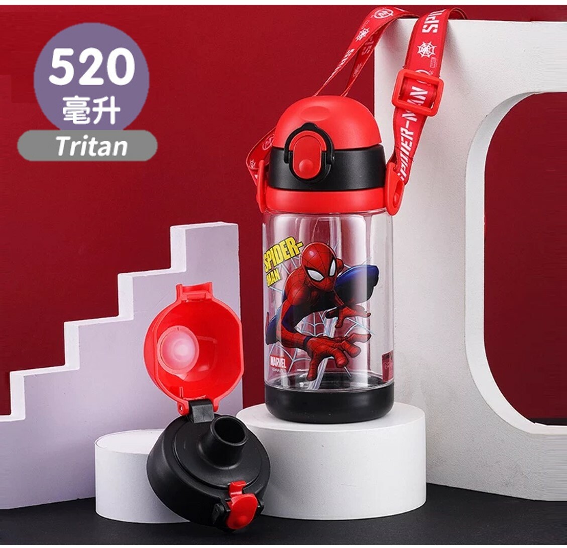 Spiderman - Marvel - child Straw with water bottle (520ml)
