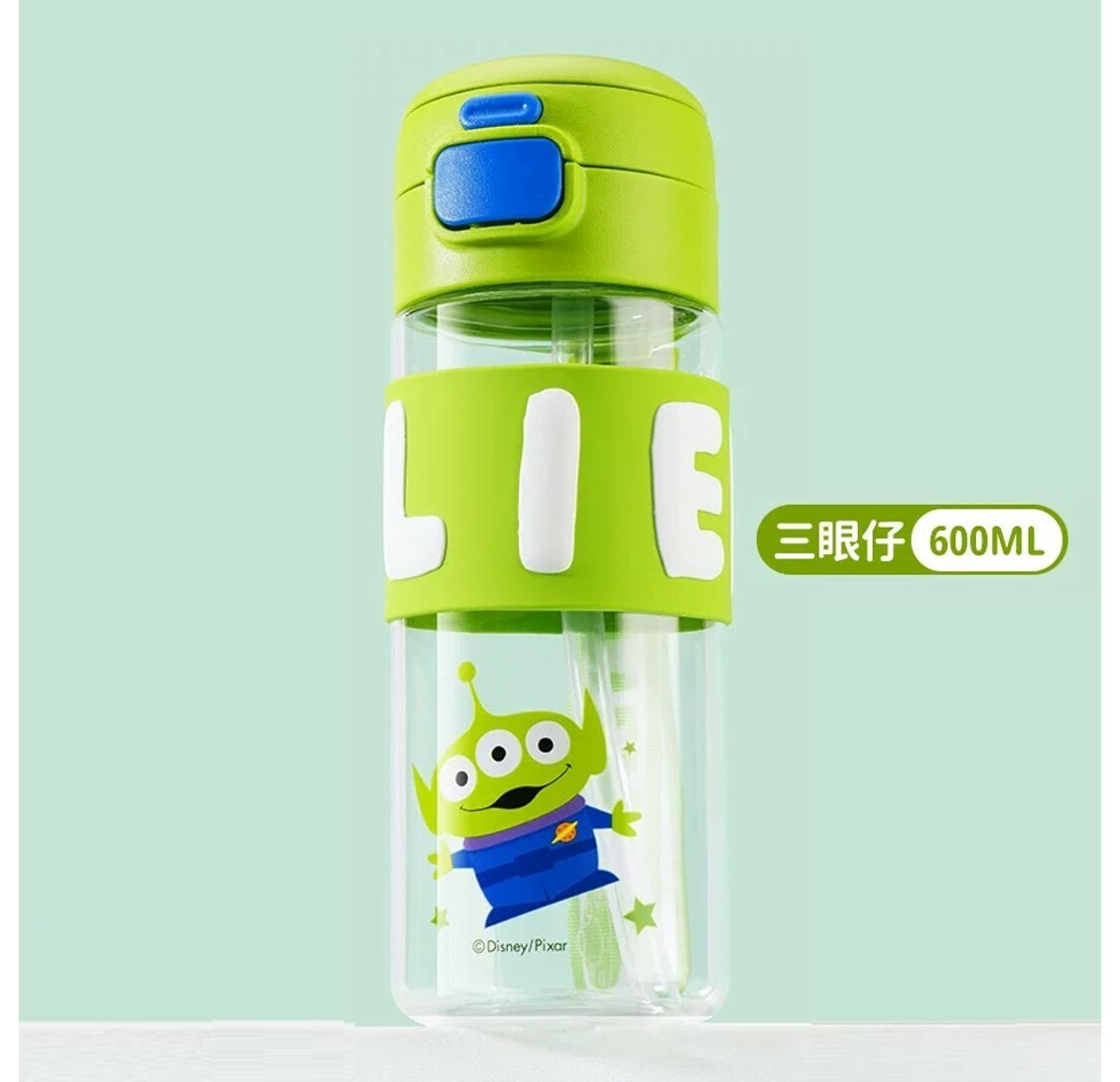 Disney Toystory - 3D Straw with water bottle |Alien (600ml)