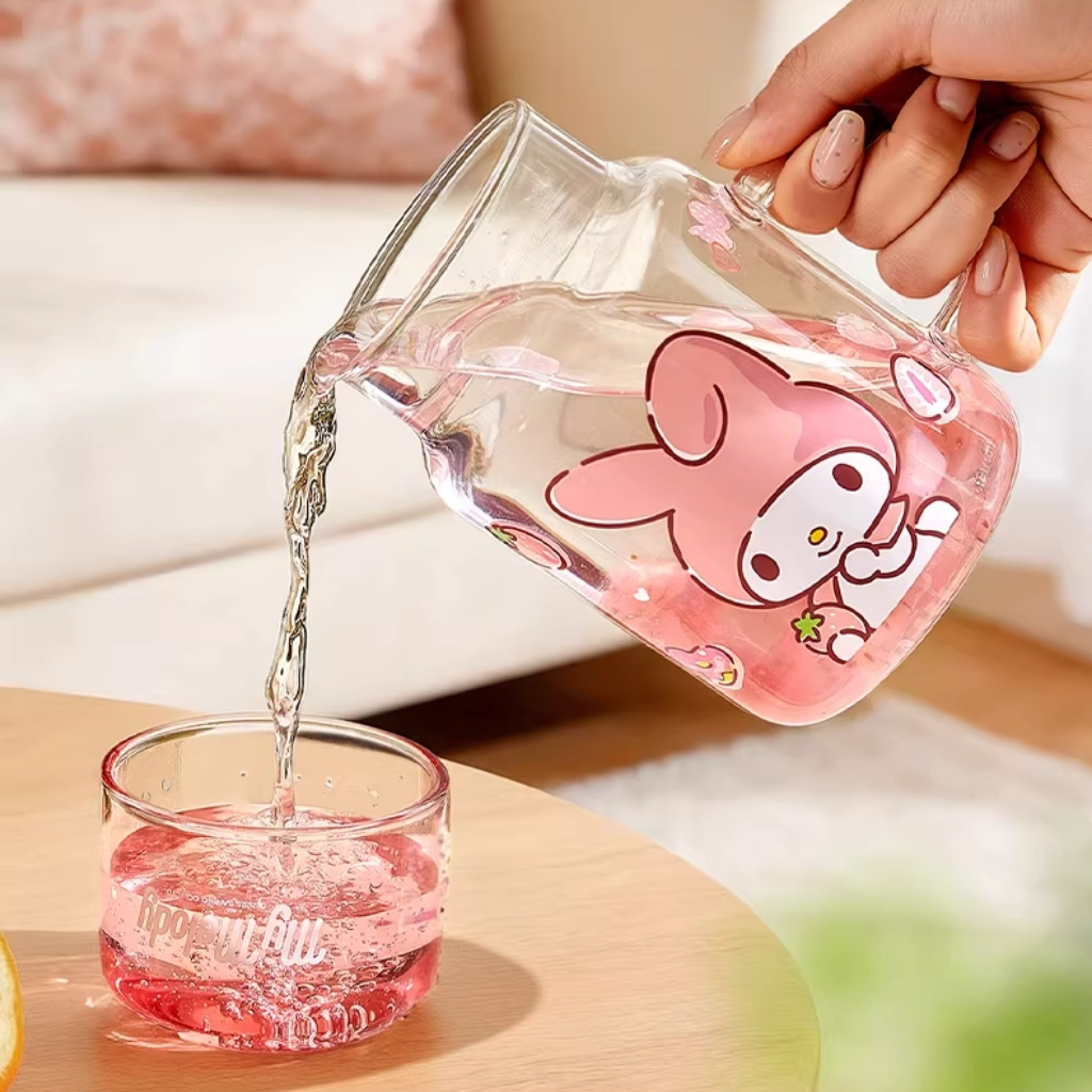 Kuromi Sanrio|Glass Water Pitcher Set