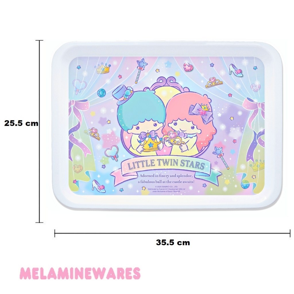 Little Twin Stars Sanrio Melamine Tray(L)