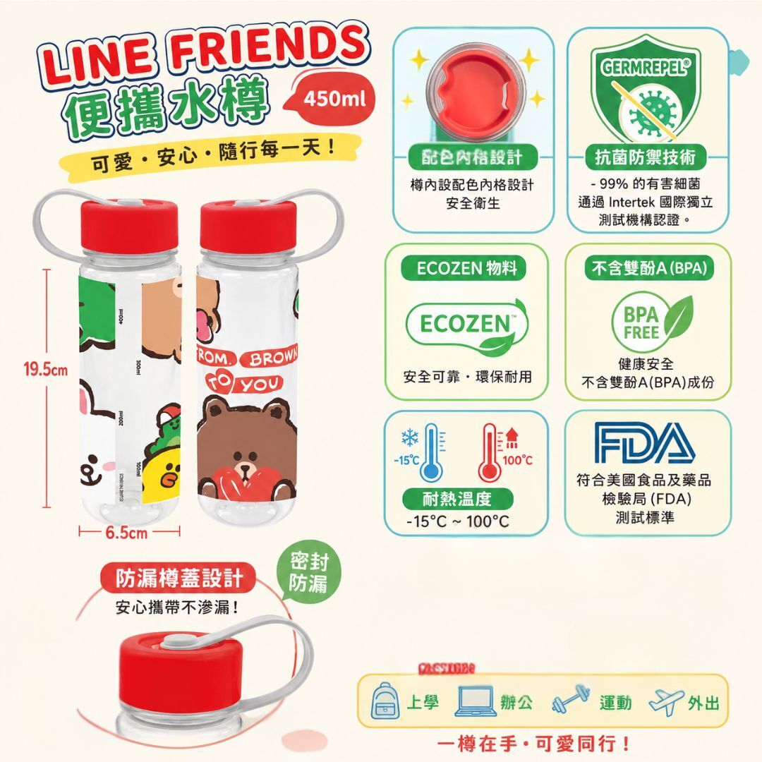 LINE FRIENDS - water bottle (450ml)