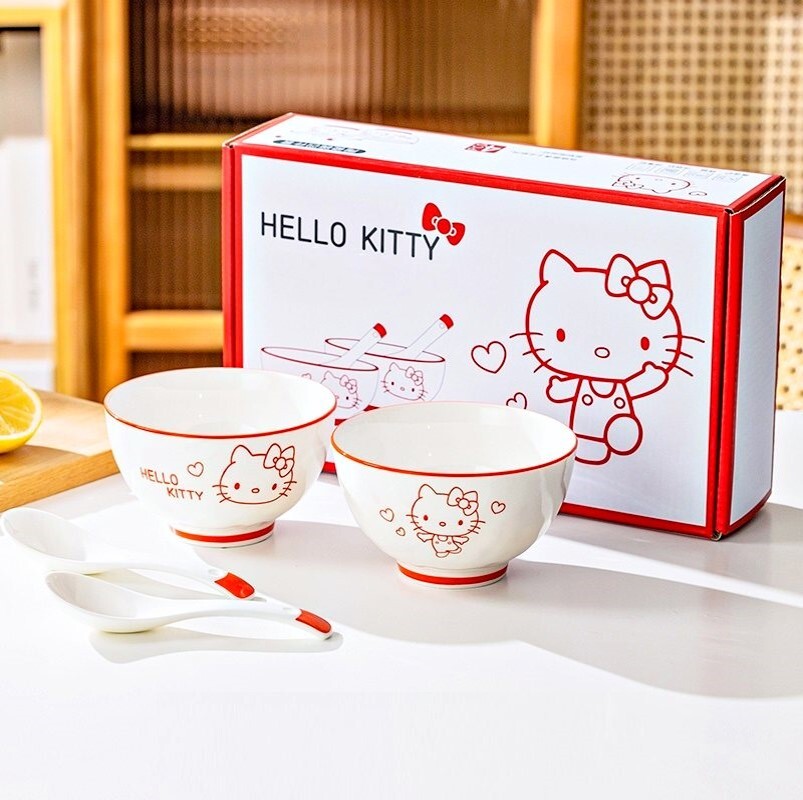Hello Kitty  Sanrio | kitchen ceramic set( spoon bowl)