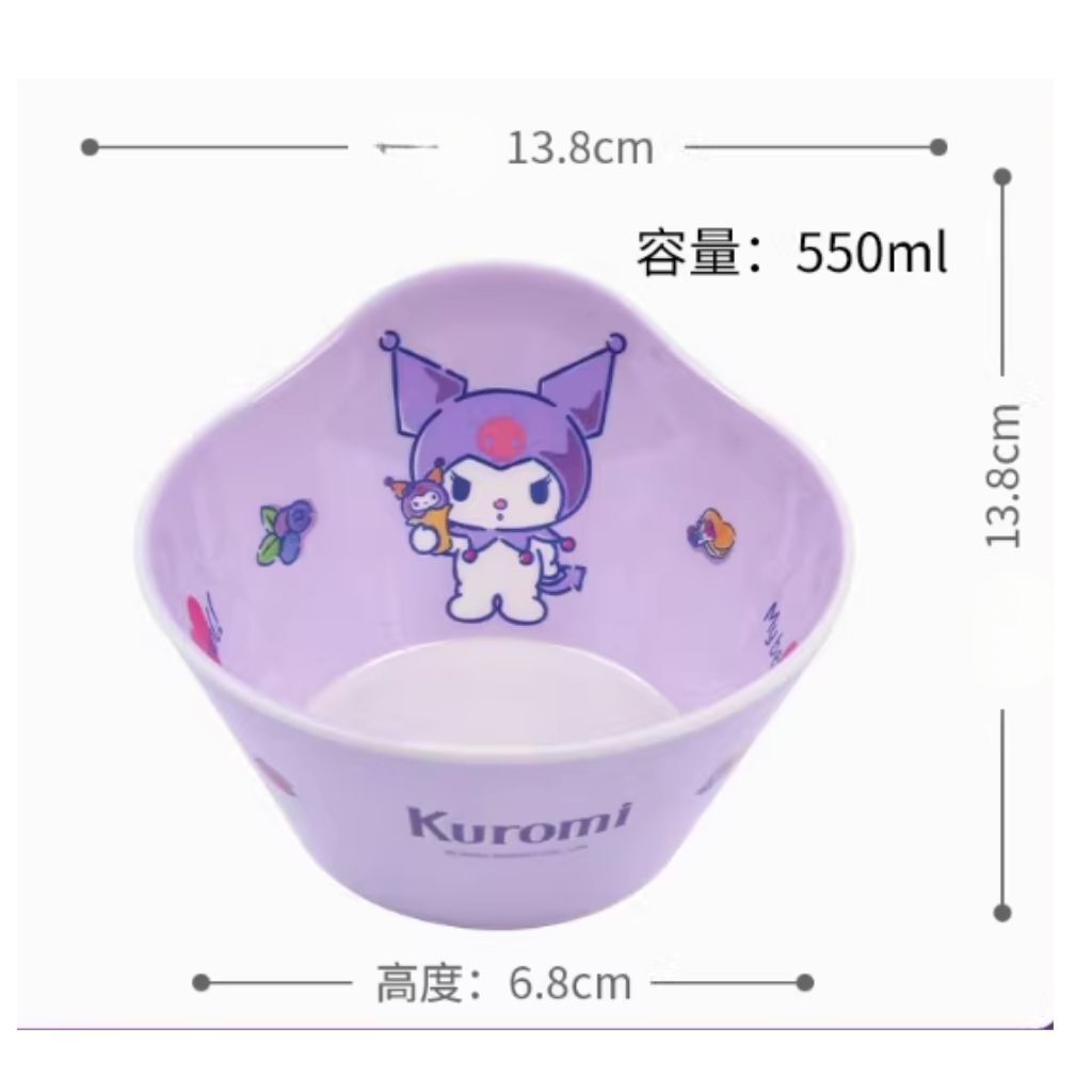 Kuromi Sanrio | 3D Melamine soup bowl