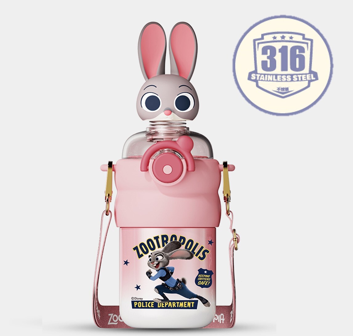Disney Zootopia | 3D Child Straw with Vacuum Flask Mug | Judy